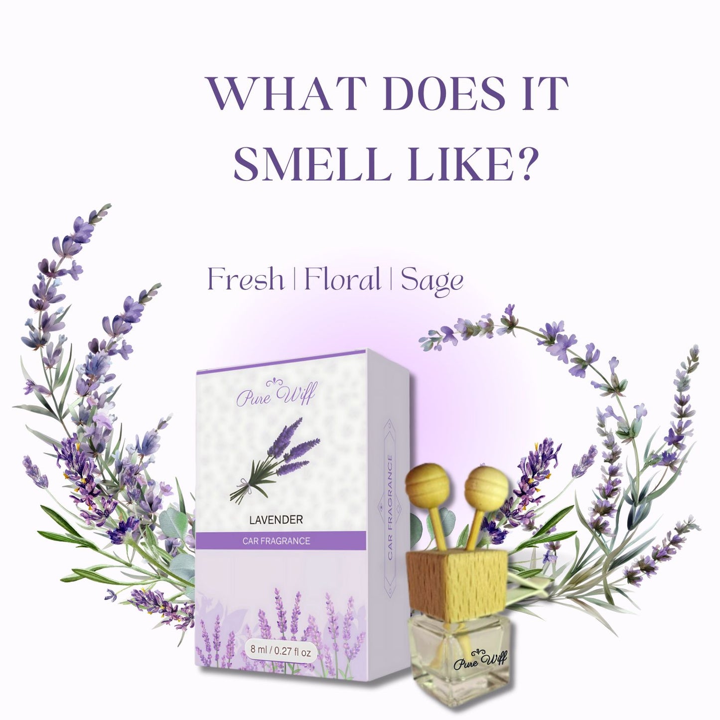 Lavender | 2 in 1 Car AC Vent + Hanging Pod