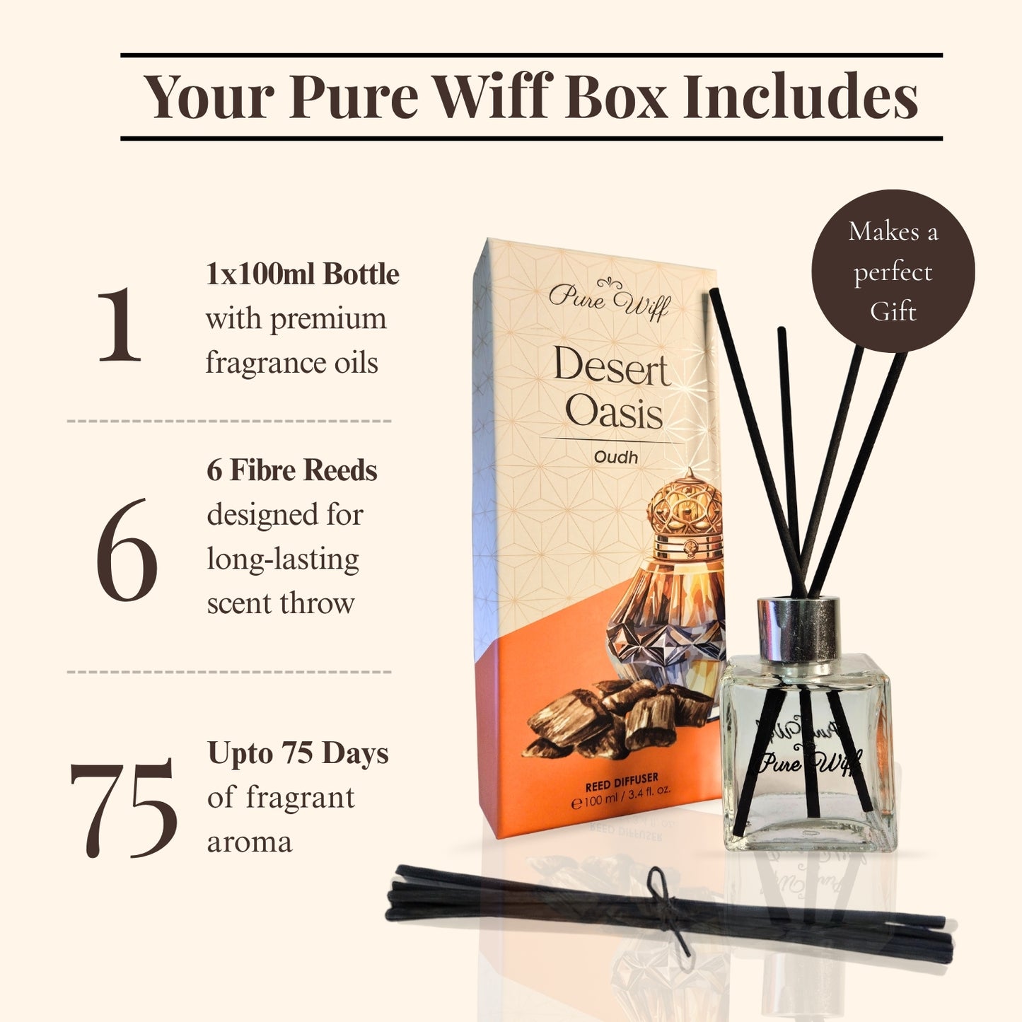 Desert Oasis| Home Reed Diffuser| 100 ml