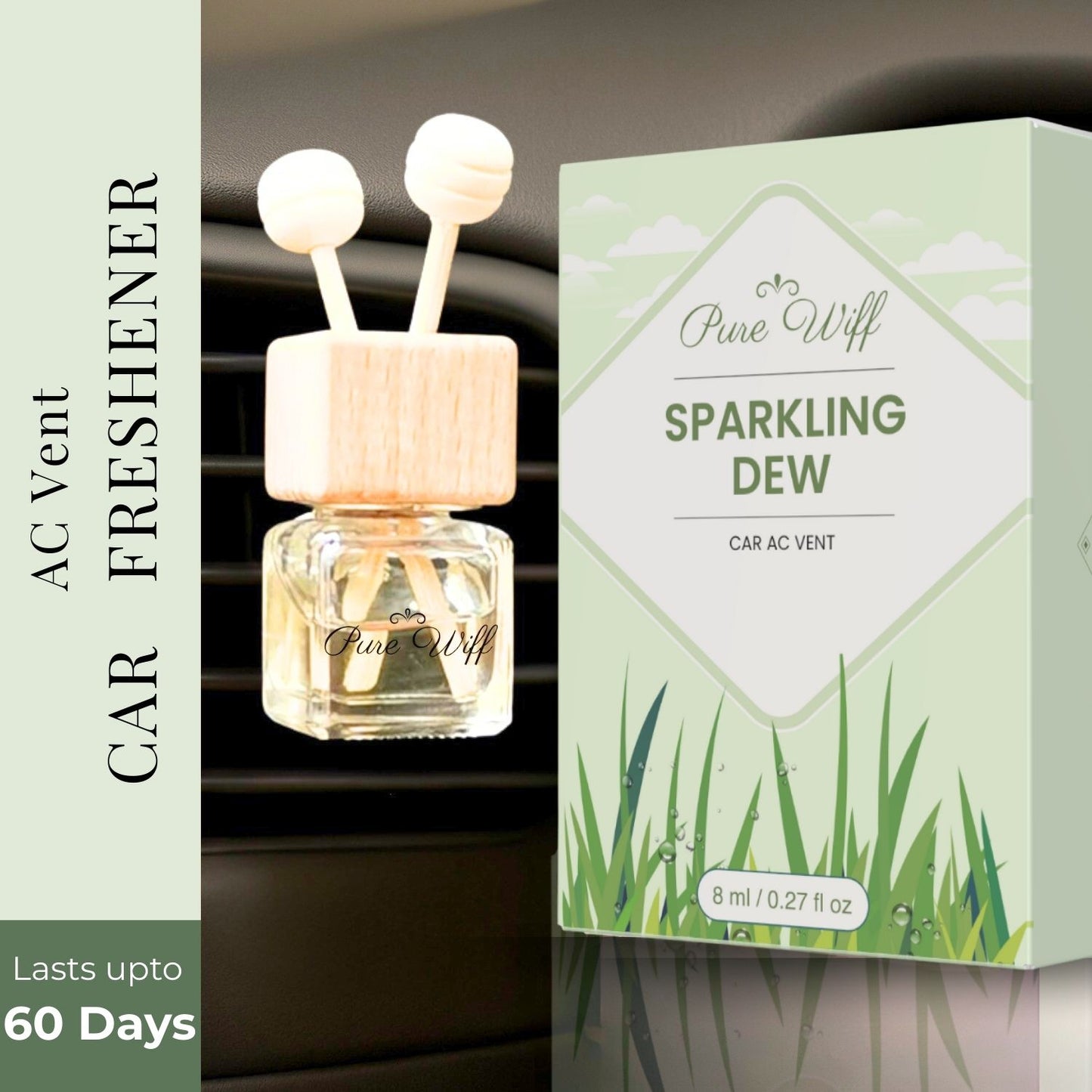 Sparkling Dew | Dual Mode Car AC Vent Air Fragrance